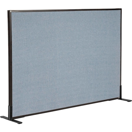 Interion By Global Industrial Interion Freestanding Office Partition Panel, 60-1/4inW x 42inH, Blue 240226FBL